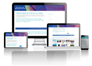 Online Content Management Fully responsive web design - desktop mobile tablet