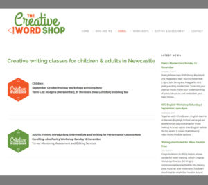 Creative Wordshop Creative Writing Workshops Newcastle NSW - LloydWeb Portfolio Therese Lloyd