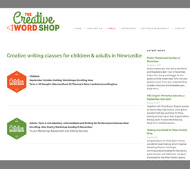 Creative Wordshop Creative Writing Workshops Newcastle NSW - LloydWeb Portfolio Therese Lloyd